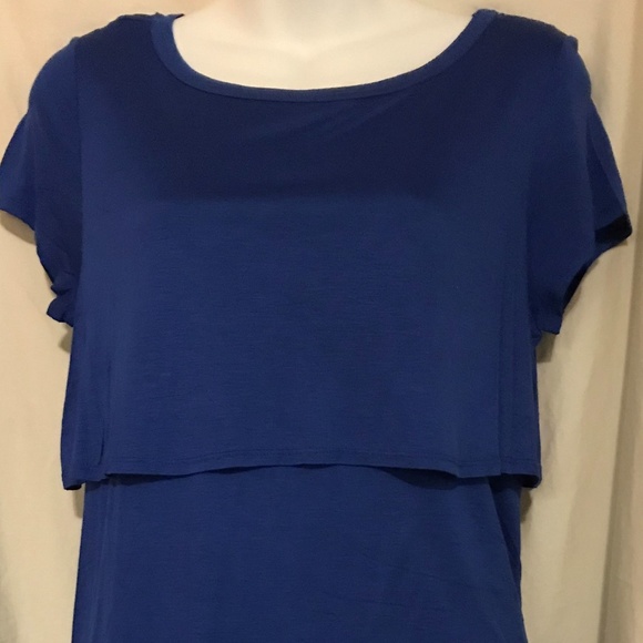 Ann Taylor NWT size SP beautiful blue dress with layers - Picture 7 of 9